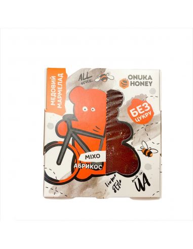 Мармелад медовий Абрикос, Onuka, 100г
