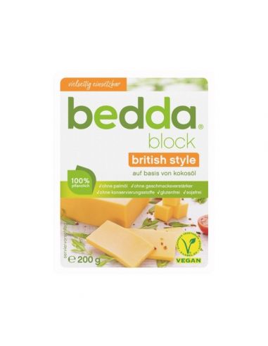 Сир рослинний Британський, Bedda, 200г