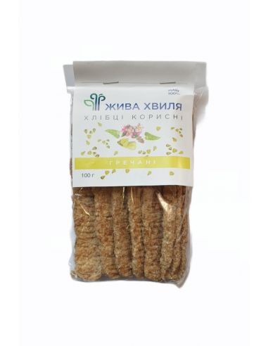 Хлібці гречані, Жива Хвиля, 100г