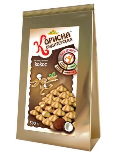 Печиво пісочне, Кокос, "Корисна Кондитерська", 300 г