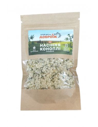 Насіння коноплі очищене, Доброїж, 30г