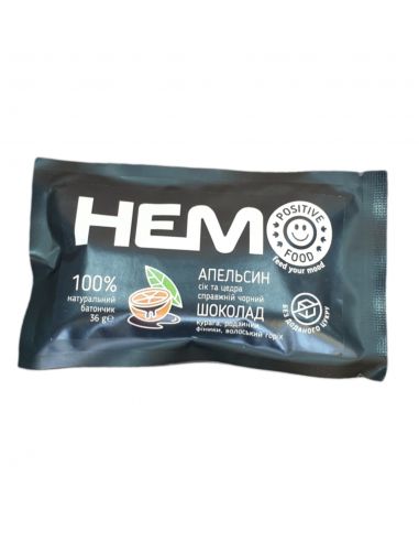 Батончик натуральний "ХЕМО" апельсин...