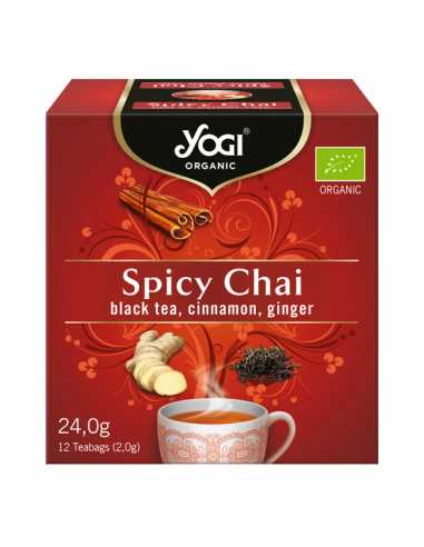 Чай з прянощами Біо, Spicy Chai Organic, Yogi Tea, пакет 2,2г