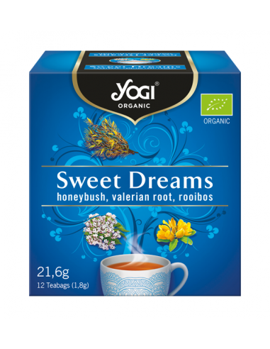 Чай з Солодкі Сни Біо, Sweet Dreams Organic, Yogi Tea, пакет 2,2г