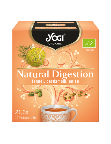 Чай з Природне Травлення Біо, Natural Digestion Organic, Yogi Tea, пакет 2,2г