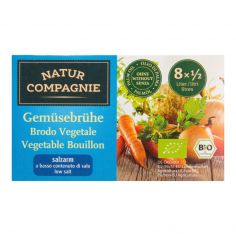 Рослині бульйонні кубики з низ. вміст. солі, Natur Compagnie, 68г.