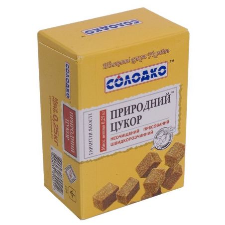 Цукор буряковий, пресований, Солодко, 250г.