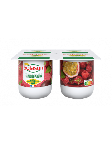 Продукт з ферментованої сої з малиною...