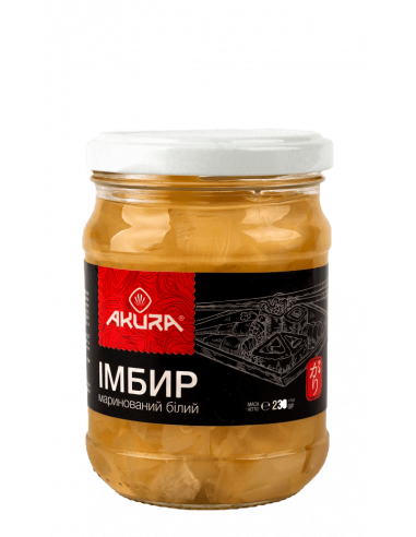 Імбир маринований білий, Akura, 230г