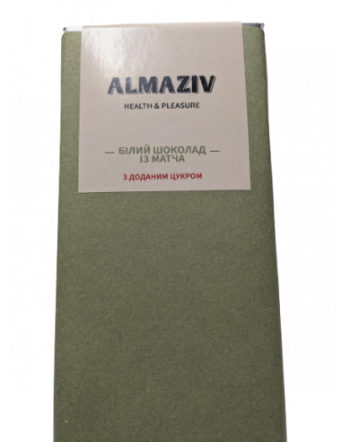 Шоколад білий з матча, з доданим...