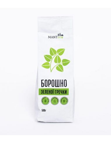 Борошно зеленої гречки, Manteca, 500г