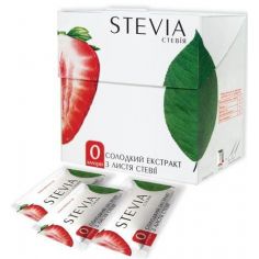 Стевії екстакт в стіках, 25 шт, Stevia, 25г