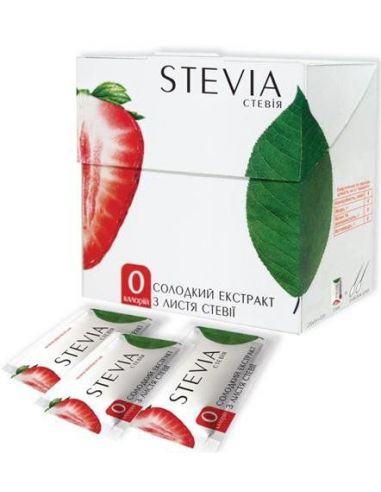 Стевії екстакт в стіках, 25 шт, Stevia, 25г