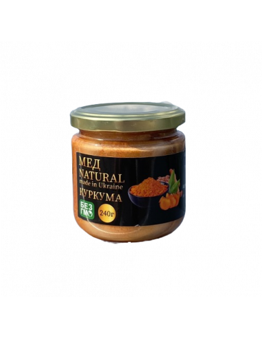 Мед NATURAL Куркума, Карпатський мед,...