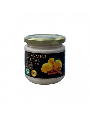 Крем-мед NATURAL Лимон-Кориця,...