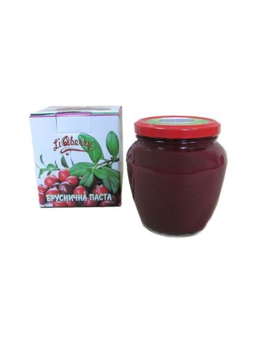 Бруснична паста LiQberry, 550г