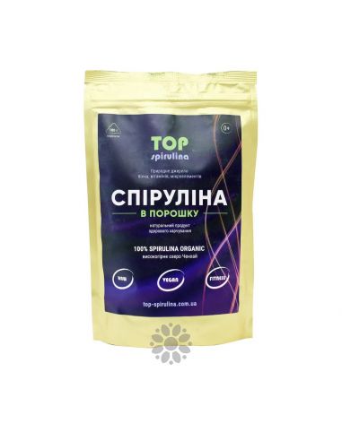 Спіруліна в порошку, Top spirulina, 100г