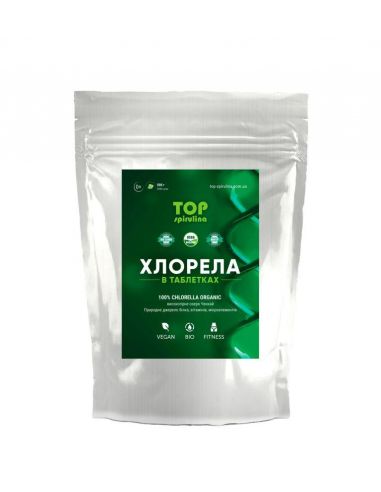 Хлорела в таблетках, Top spirulina, 500г