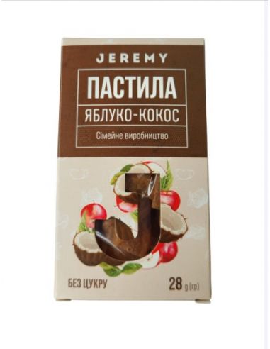 Пастила без цукру Яблуко-Кокос,...
