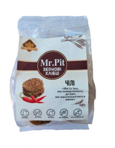 Хлібці зернові Чілі, Mr.Pit, 90г