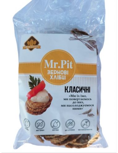 Хлібці зернові класичні, Mr.Pit, 90г