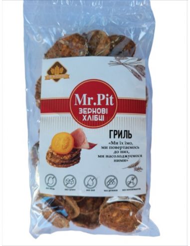 Хлібці зернові Гриль, Mr.Pit, 130г