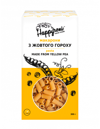 Макарони Трубочки з жовтого гороху,...