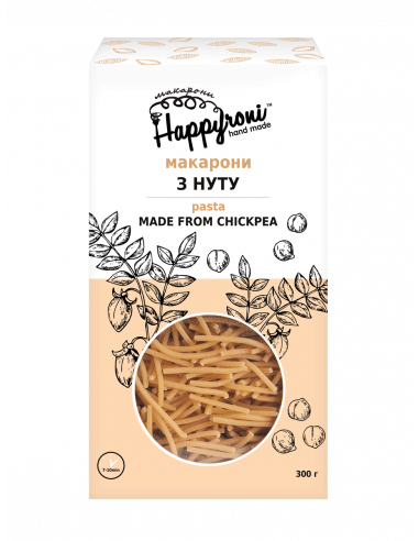 Макарони Вермішель з нуту, Happyroni,...