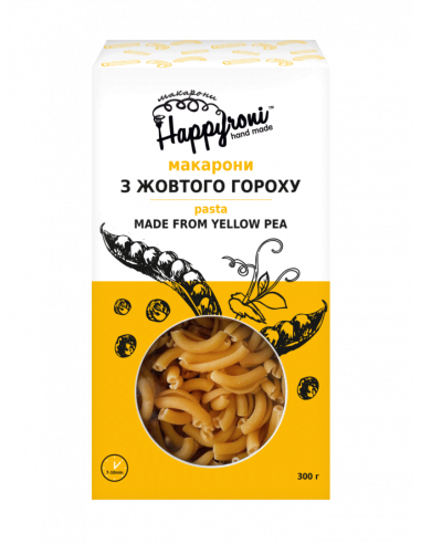 Макарони Завитки з жовтого гороху,...