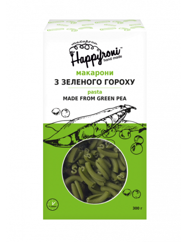 Макарони Завитки з зеленого гороху,...
