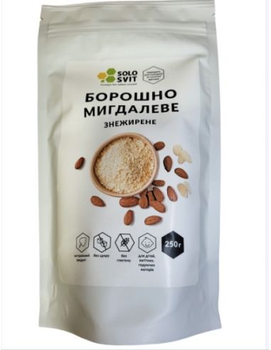 Борошно мигдалеве знежирене,...