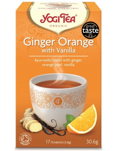 Чай "Ginger Orange with Vanila", Yogi Tea, пакет, 1,8г