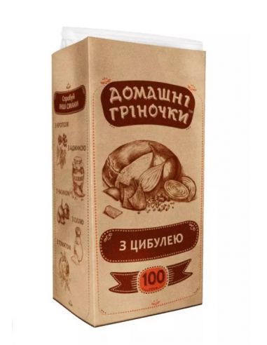 Грінки з цибулею, Домашні гріночки, 100г