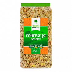 Сочевиця зелена, NATURAL GREEN, 400г
