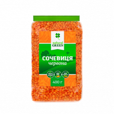 Сочевиця червона, NATURAL GREEN, 400г