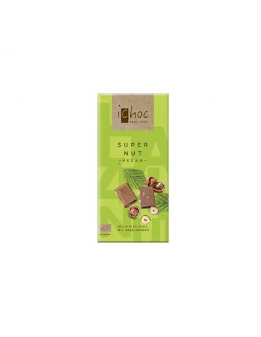 Шоколад органічний Super Nut, iChoc, 80г.