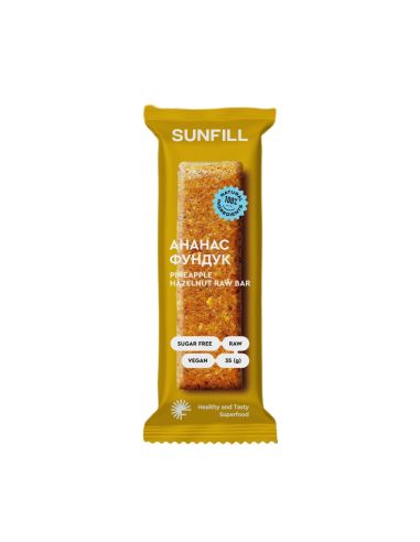 Батончик Ананас-фундук, Sunfill, 35г
