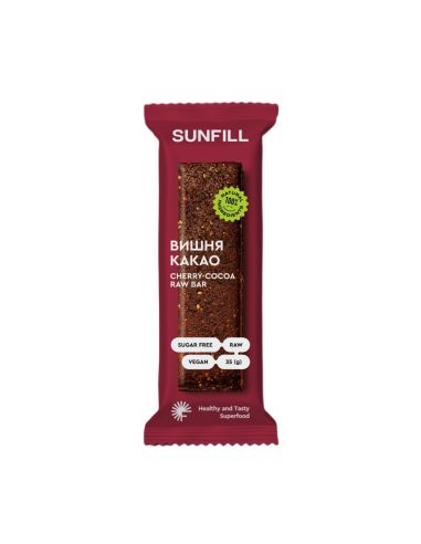 Батончик Вишня-какао, Sunfill, 35г