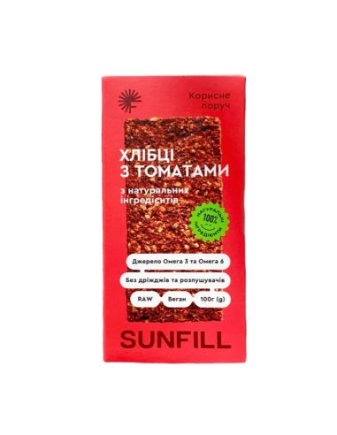 Хлібці з Томатами, Sunfill, 100г