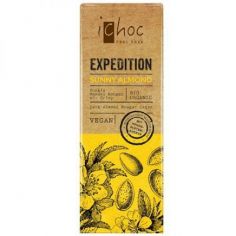 Шоколад темний мигдальний з хрусткою нугой, iChoc, 50г.
