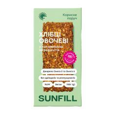 Хлібці Овочеві, Sunfill, 100г