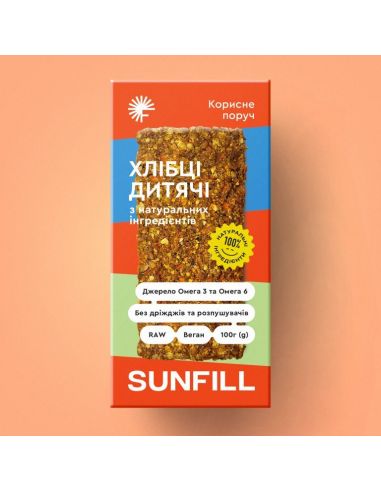 Хлібці Дитячі, Sunfill, 100г