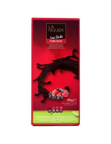 Шоколад чорний з фруктами без цукру LaNouba, 85г