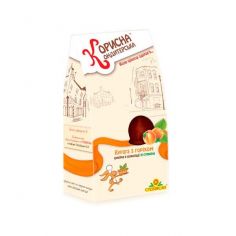 Шоколадні цукерки "Курага з горіхом в шоколаді", Корисна Кондитерська, 150 г